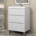 Тумба под раковину для ванной напольная Uperwood Tanos 60х45х72 см, белая, 3 ящика