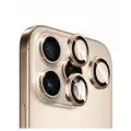 BlueO стекло для iPhone 16 Pro/16 Pro Max, Camera Lens SAPPHIRE Alloy 3 шт. Gold Titan (+instal)