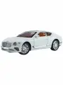 Металлическая инерционная машинка Bentley Continental GT, масштаб 1:24, длина 21 см, открываются двери, капот и багажник. Свет и звук