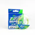 Плетенка для спиннинга / плетёный шнур для рыбалки FIRST BRAID X4 INTECH 100м, Зеленая, 0.104