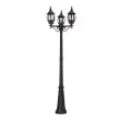 Светильник садово-парковый Feron 8115/PL8115 столб 3*100W E27 230V, черный 11214