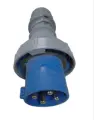 Силовой разъем вилка Kedu P463E-2 EN60309 63A-9h/200-250V 3P+E IP67