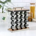 Набор стеклянных баночек для специй на подставке Magistro Модерн , 16 шт