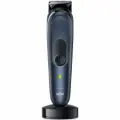 Триммер аккумуляторный Braun MGK7421, 10 в 1 c бритвой Gillette Fusion ProGlide, 8 насадок, 40 установок длины, синий