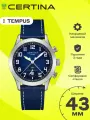 Наручные часы Certina, серебряный, синий
