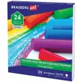 Пастель масляная художественная BRAUBERG ART CLASSIC, утолщенная, 24 цвета, круглое сечение, комплект из 2 шт, 181452