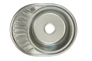 Мойка кухонная LS-5745R правая овальная 57х45 см толщина металла 0,6 мм