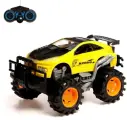 Машинка на пульте управления «Джип. Гонщик», работает от батареек, цвет жёлтый