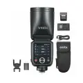 Godox V100 100 Вт TTL Литий-ионная Вспышка Для Камеры С Круглой Головкой Беспроводная Передача Вспышки Speedlite