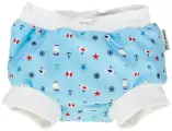 Многоразовые трусики для плавания на манжетах Мамин Я (6-9 кг) Морские чайки