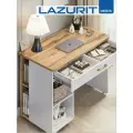 Стол письменный для школьника Кассия Lazurit стол компьютерный игровой с ящиками и полками ЛДСП Белый/Дуб 110х60х78см