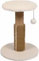 Когтеточка-столбик BEA CREAM, джут/резина/плюш, 32 x 32 x 40,5см, бежевый, Flamingo