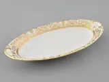 Блюдо Leander овальное 23 см. Золотые узоры