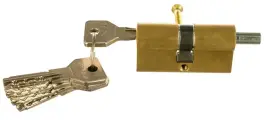 Цилиндровый механизм под вертушку Cisa ASIX OE302-07.00 (60 мм/25+10+25В), Латунь