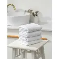 Набор махровых полотенец Sandal люкс 40*70 см, цвет - белый, пл. 450 гр. - 4 шт.