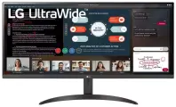 Монитор LG UltraWide 34WP500-B, 34, 21:9, 2560x1080, IPS, 75 Гц, AMD FreeSync