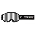 Очки кроссовые LS2 CHARGER Goggle с прозрачной линзой (черный, Black with clear visor)