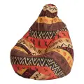 Кресло-мешок Пуффбери «Груша», размер XXXL средний, Жаккард Африкан