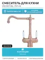 Смеситель для кухни Seaman Visconti SSL-7517-AU цвет Красное золото
