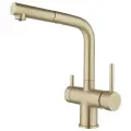 Смеситель для кухни под фильтр (выдвижной) Kern 2062 матовое золото
