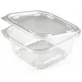Одноразовый контейнер квадратный 500 мл С крышкой юп-рксп, комплект 360 шт., прозрачный ПЭТ, ЮУПМ6013