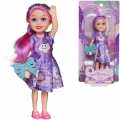 Кукла-мини ABtoys Brilliance Fair, 13 см, с колечком, с розовыми волосами