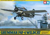 61034 Tamiya Американский палубный истребитель-бомбардировщик Grumman F4F-4 Wildcat 1/48