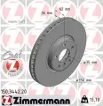 ZIMMERMANN 150.3442.20 диск торм BMW X5 4.6/4.8 02- ПЕР вент 356X36