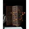 Ширма декоративная перегородка для комнаты коричневая 148см-150 см