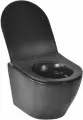Унитаз подвесной Selena Circulo C001NM безободковый, с сиденьем микролифт, черный матовый
