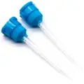 Насадка смешивающая для пластмассы стоматологическая, голубая 50 шт