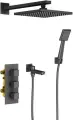 Душевой комплект Timo Tetra-Thermo SX-0199/03SM черный, С внутренней частью