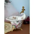 31G2566/B677EC/HP1535 Чаша с ангелом 22х16х27см, Фарфор, бронза, Glasar