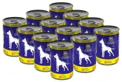 VITANIMALS для взрослых собак с говядиной и сердцем банка 410 гр х 12 шт