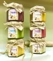 Мед - суфле, медомиксы, набор из 6 банок по 150 гр, стекло.