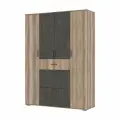 Нельсон ШК 03 (СОЛО-3) Шкаф (1,600х2,200х0,500) Дуб каньон / Железный камень