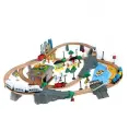 Деревянная игрушка «Железная дорога» 95 деталей, 52,5×33×12,5 см