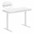 Стол письменный с беспроводной зарядкой TableSage ET119W-FW, регулировка высоты, белый/белый