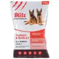 Blitz Adult Sensitive Turkey&Barley сухой корм для взрослых собак, индейка и ячмень 15 кг