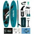 Надувная Сап-доска SKATINGER Sports green (SUP board) двухслойная 350*89*15см