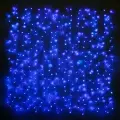 Светодиодный Занавес 1.5*1.5 м, 368 синих LED ламп, прозрачный ПВХ, соединяемый, IP20, Snowhouse, LDCL368-B-E