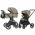 Коляска Carrello Ultimo, 2 в 1, всесезон, бежевая, с люлькой и прогулочным блоком