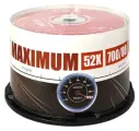 Носители информации CD-R, 52x, Mirex Maximum, Cake/50, UL120052A8B
