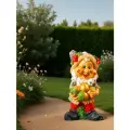 Садовая фигура из полистоуна «Гном с жёлудями», 47×26 см