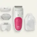 Эпилятор Braun Silk-epil S5 SES 5-600 белый/розовый