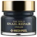 MEDI-PEEL 24K Gold Snail Cream разглаживающий крем для лица с золотом и муцином улитки 50 мл 50 г 1 шт. 1 шт. пластиковая банка