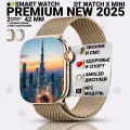 Смарт часы DT WATCH 10 Mini, Умные часы watch X mini, premium smart watch, 42 мм с NFC, 2 ремешка, Золотой