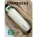 Термос Starbucks, металл, 473 мл, герметичный, двойные стенки, белый