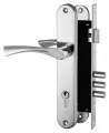 Замок цилиндровый в комплекте с ручкой LOCKSET.9011 (SET F9011) CP хром