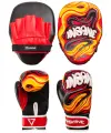 Набор для бокса Insane TIGER, красный/черный, 23x17 см, 4 oz